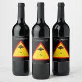 Étiquette Pour Bouteilles De Vin Enlèvement d'Alien UFO Thunder_Cove (Bouteilles)
