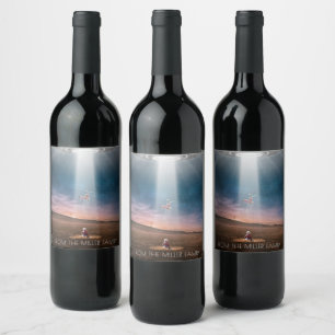 Étiquette Pour Bouteilles De Vin Enlèvement de tricycle