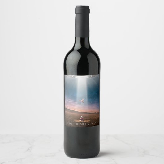 Étiquette Pour Bouteilles De Vin Enlèvement de tricycle (Devant)