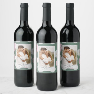 Étiquette Pour Bouteilles De Vin Enregistrer La Date Romantique Couple Parties scin