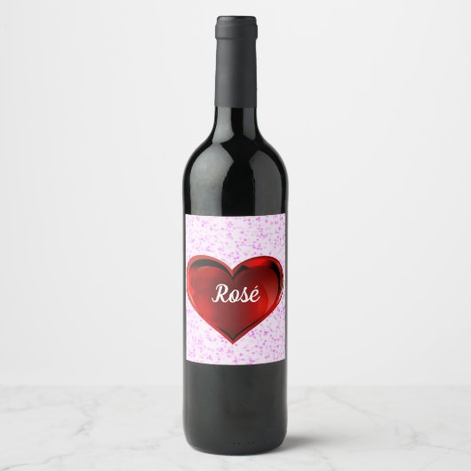 Étiquette Pour Bouteilles De Vin Ensemble d'étiquettes de boisson Rosé (Devant)