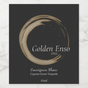 Étiquette Pour Bouteilles De Vin Enso d'or