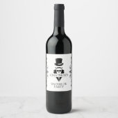 Étiquette Pour Bouteilles De Vin Enterrement de vie de garçon en smoking (Devant)