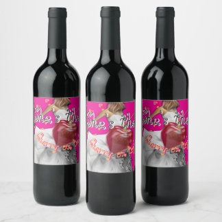 Étiquette Pour Bouteilles De Vin Enterrement de vie de jeune fille