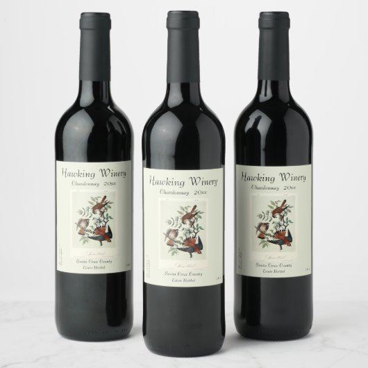 Étiquette Pour Bouteilles De Vin Éperviers (Bouteilles)