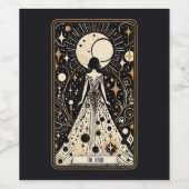 Étiquette Pour Bouteilles De Vin Épouse mariage Tarot (Étiquettes simples)