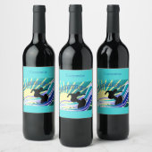 Étiquette Pour Bouteilles De Vin Été Surf Fun Thunder_Cove (Bouteilles)
