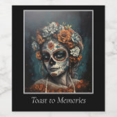 Étiquette Pour Bouteilles De Vin Eternal Beauty, custom (Étiquettes simples)