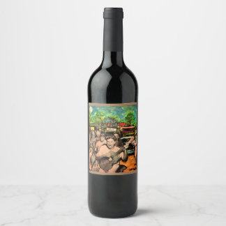 Étiquette Pour Bouteilles De Vin Étiquette à bouteilles de vin personnalisé (8,9 cm