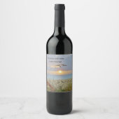 Étiquette Pour Bouteilles De Vin Étiquette à vin Sunset Beach (Devant)