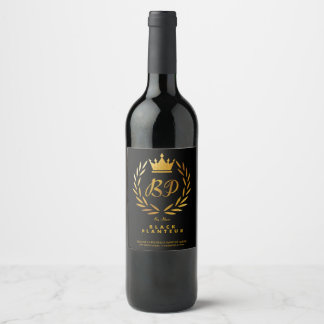 Étiquette Pour Bouteilles De Vin Etiquette Black Planteur Corrigée Plus lumineuse