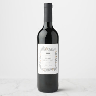 Étiquette Pour Bouteilles De Vin Étiquette bouteille de vin de vacances AMQ