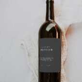 Étiquette Pour Bouteilles De Vin Étiquette bouteille de vin noir Modèle