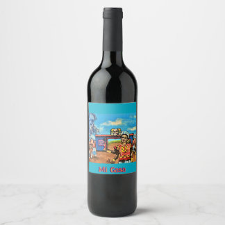Étiquette Pour Bouteilles De Vin Étiquette d'art du vin