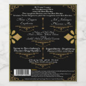 Étiquette Pour Bouteilles De Vin Étiquette de boisson Retour TFDW (Étiquettes simples)