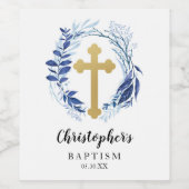 Étiquette Pour Bouteilles De Vin Étiquette de bouteille de vin croisée de verdure b (Étiquettes simples)