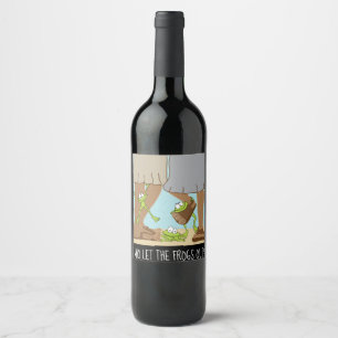 Étiquette Pour Bouteilles De Vin Étiquette de bouteille de vin de Pâque Qui a laiss
