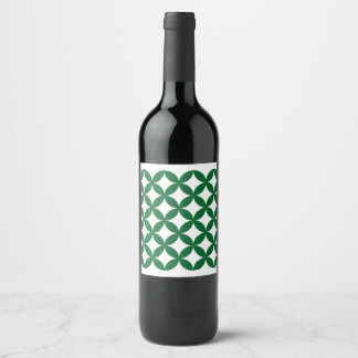 Étiquette Pour Bouteilles De Vin Étiquette de bouteille de vin Green Shippo