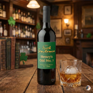 Étiquette Pour Bouteilles De Vin Étiquette de bouteille de whisky personnalisée Gen