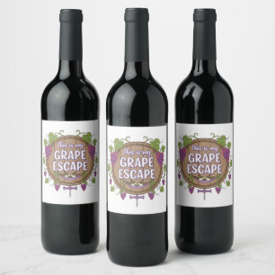 Étiquette Pour Bouteilles De Vin Étiquette de Bouteille pour le Moment du Vin
