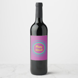 Étiquette Pour Bouteilles De Vin Étiquette de bouteilles Diwali