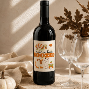 Étiquette Pour Bouteilles De Vin Étiquette de cadeau Halloween mignonne