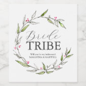 Étiquette Pour Bouteilles De Vin Étiquette de la proposition d'aide d'information b (Étiquettes simples)