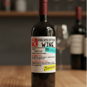 Étiquette Pour Bouteilles De Vin Étiquette de mise en garde amusante pour vin sur o