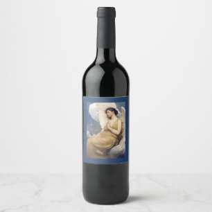 ÉTIQUETTE POUR BOUTEILLES DE VIN ÉTIQUETTE DE VIN : ABBOTT HANDERSON THAYER : 1889