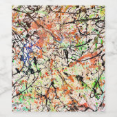 Étiquette Pour Bouteilles De Vin Étiquette de vin Abstrait (Étiquettes simples)