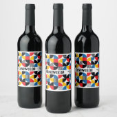 Étiquette Pour Bouteilles De Vin Étiquette de vin Abstrait rétro (Bouteilles)