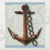 Étiquette Pour Bouteilles De Vin Étiquette de vin Anchor (Étiquettes simples)
