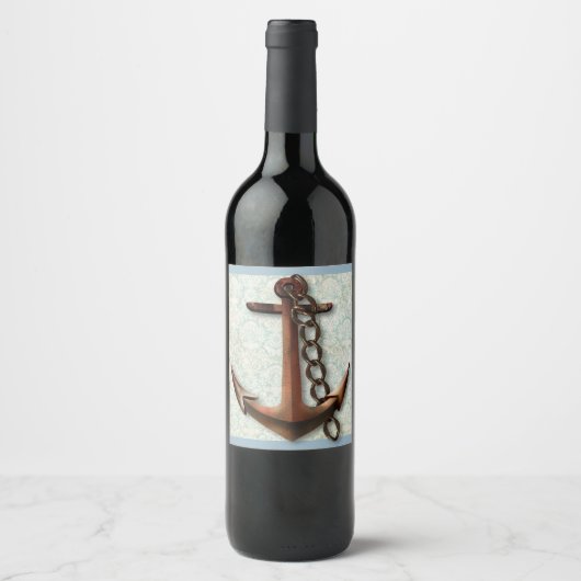 Étiquette Pour Bouteilles De Vin Étiquette de vin Anchor (Devant)