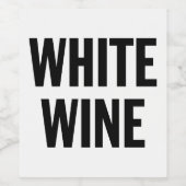 ÉTIQUETTE POUR BOUTEILLES DE VIN ÉTIQUETTE DE VIN BLANC GÉNÉRIQUE (Étiquettes simples)