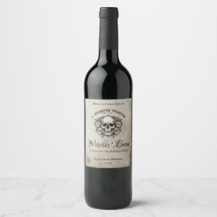 Étiquette Pour Bouteilles De Vin Étiquette de vin de brew sorcière personnalisable