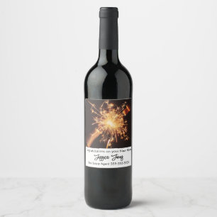 Étiquette Pour Bouteilles De Vin Étiquette de vin de félicitations pour agent immob