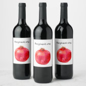 Étiquette Pour Bouteilles De Vin Étiquette de vin de grenade. (Bouteilles)