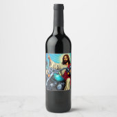 Étiquette Pour Bouteilles De Vin Étiquette de vin de Jésus ! (Devant)