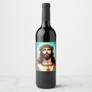 Étiquette Pour Bouteilles De Vin Étiquette de vin de Jésus !