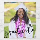 Étiquette Pour Bouteilles De Vin Étiquette de vin de la photo de script (Étiquettes simples)