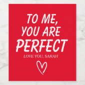 Étiquette Pour Bouteilles De Vin Étiquette de vin de la Saint-Valentin, (Étiquettes simples)