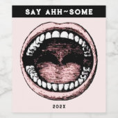 Étiquette Pour Bouteilles De Vin Étiquette de vin de l'école dentaire (Étiquettes simples)