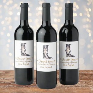 Étiquette Pour Bouteilles De Vin Étiquette de vin de mariage personnalisée pour chi