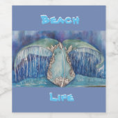 Étiquette Pour Bouteilles De Vin étiquette de vin de queue de baleine (Étiquettes simples)