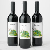 Étiquette Pour Bouteilles De Vin Étiquette de vin de raisin. (Bouteilles)