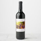 Étiquette Pour Bouteilles De Vin Étiquette de vin de raisins (Devant)