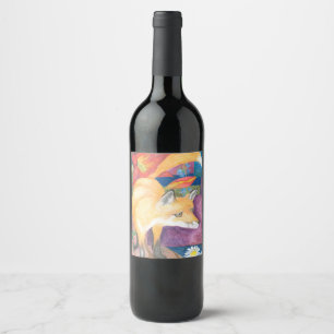 Étiquette Pour Bouteilles De Vin étiquette de vin de renard