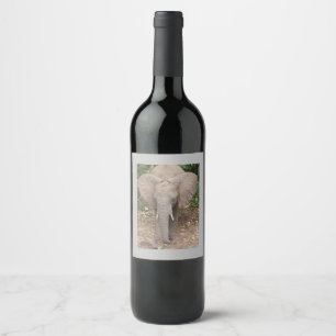Étiquette Pour Bouteilles De Vin Étiquette de vin éléphant