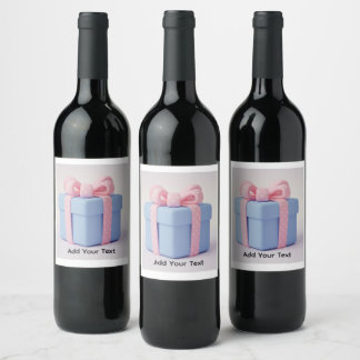 Étiquette Pour Bouteilles De Vin Étiquette de vin en coffret cadeau