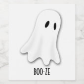 Étiquette Pour Bouteilles De Vin Étiquette de vin Ghosty (Étiquettes simples)